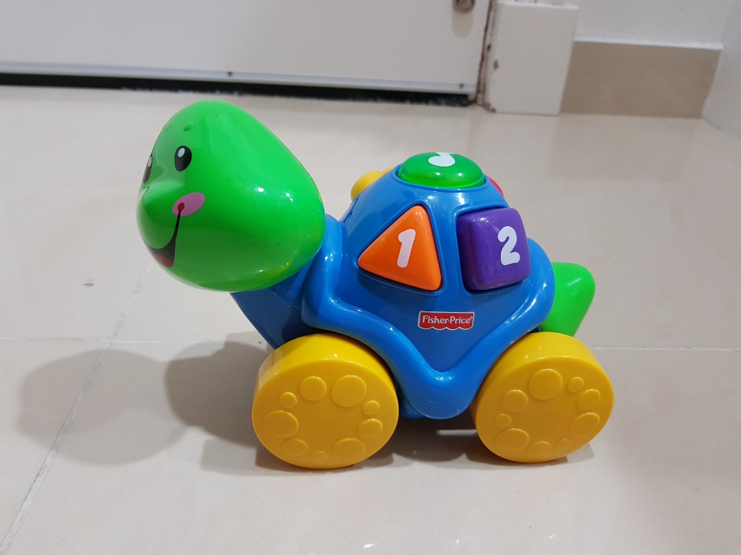 fisher price laugh and learn roll along turtle