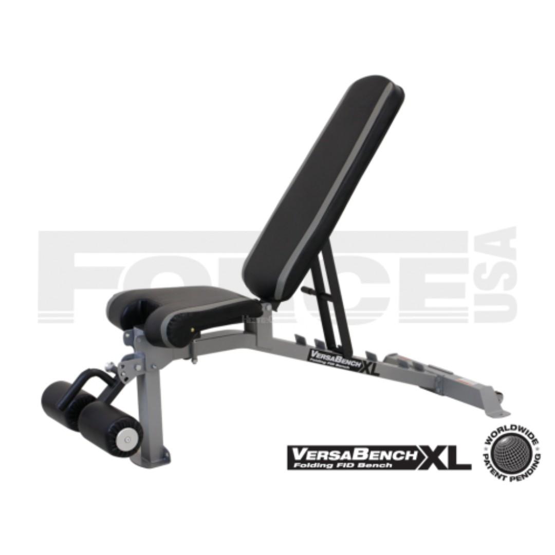 F Vb Force Usa Versabench Xl Folding Fid Bench Sports