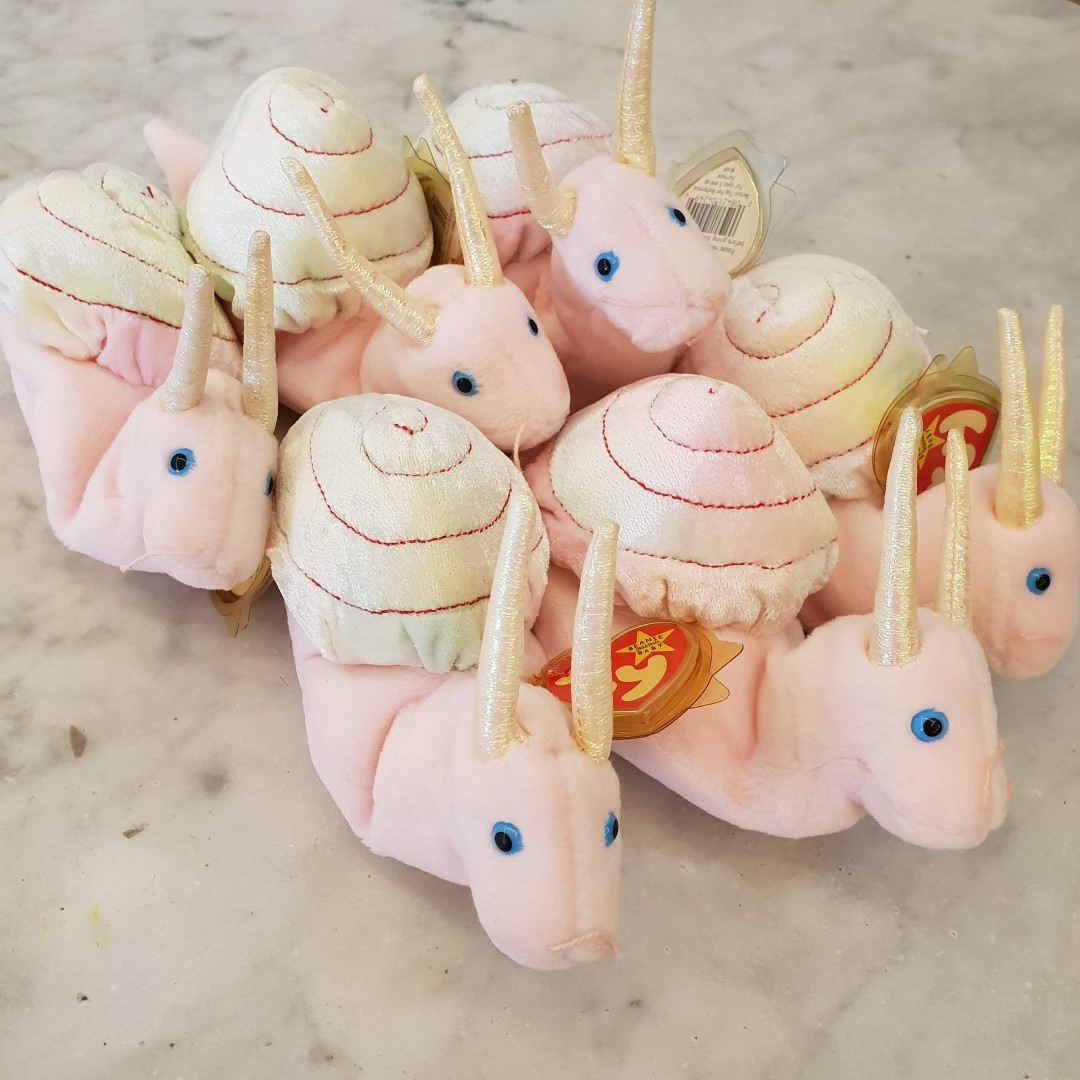Swirly snail beanie baby best sale