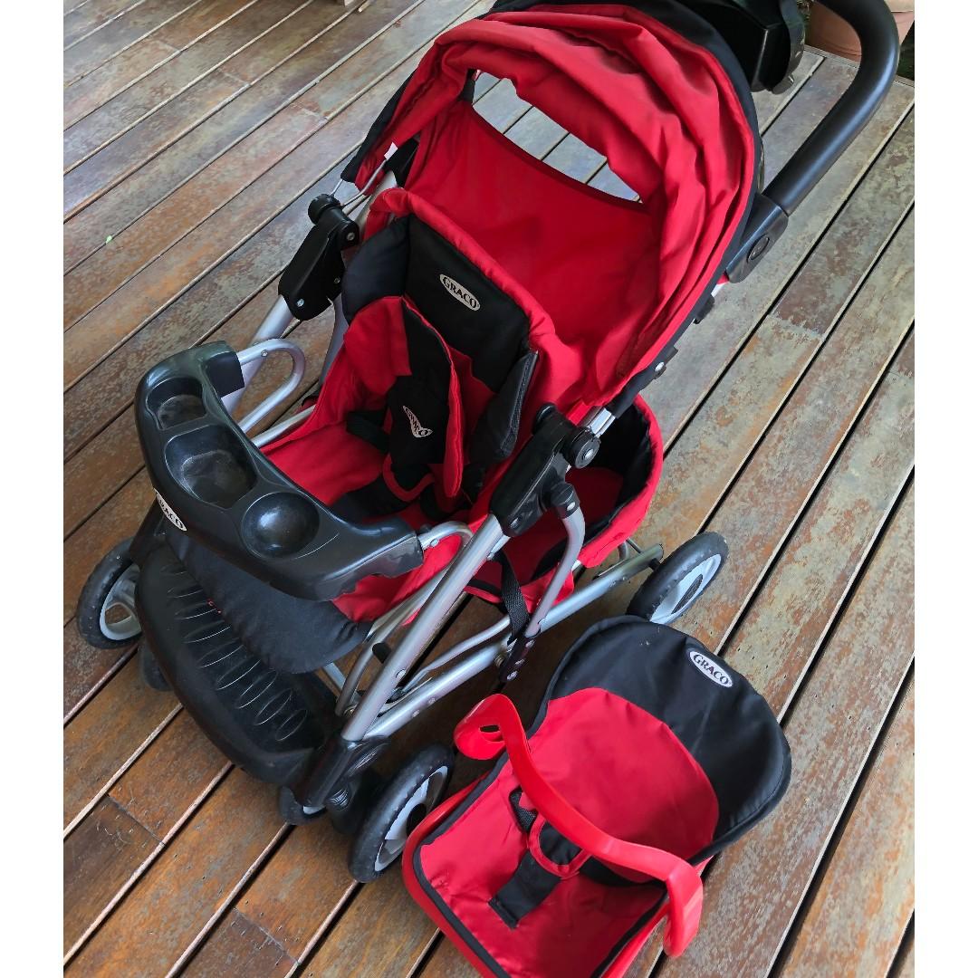 3 seat baby doll stroller