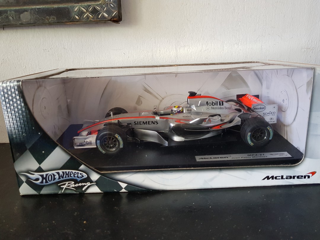 Hot Wheels Racing 1 18 Diecast Mclaren Mercedes Mp4 21 Juan Pablo