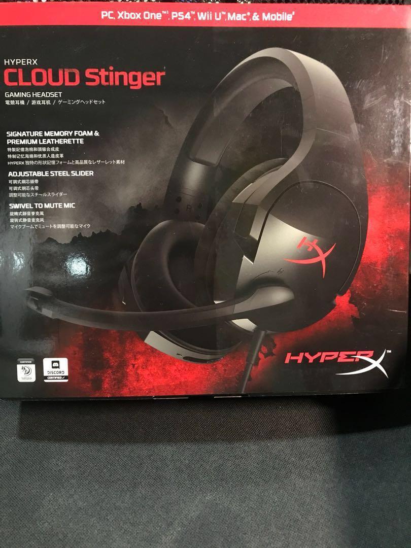 Hyperx Cloud Stinger Gaming Headset Toys Games Video Gaming Gaming Accessories On Carousell
