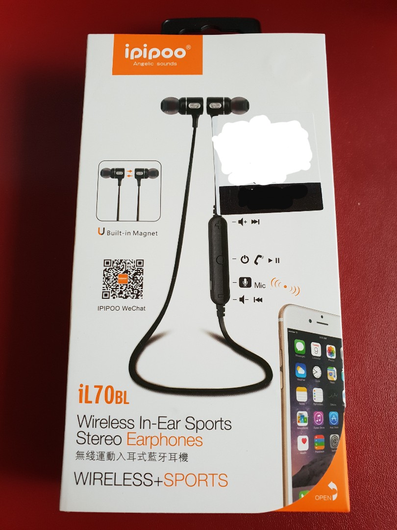 ipipoo Bluetooth Earphones Audio Earphones on Carousell