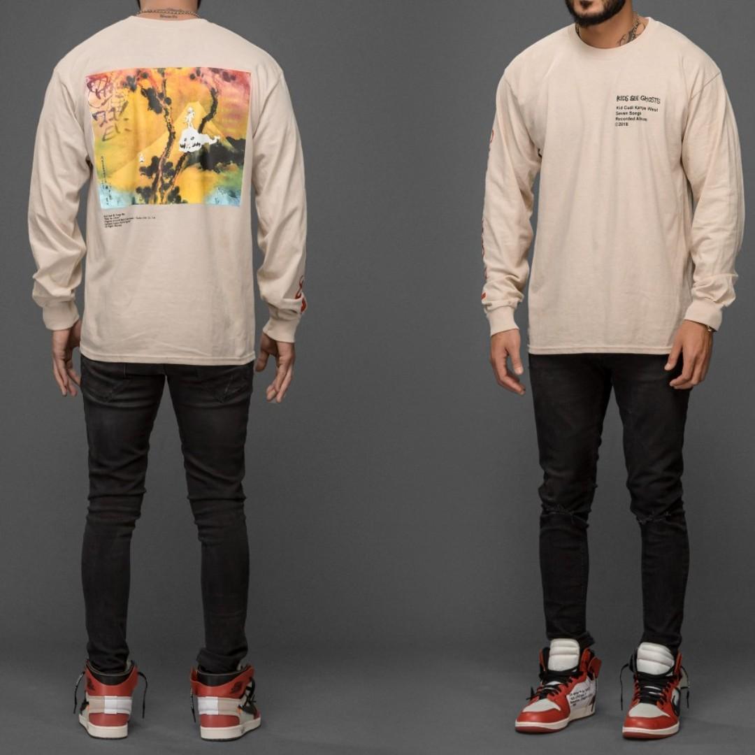 Kids See Ghosts Long Sleeve Kanye West Kid Cudi Size S Men S