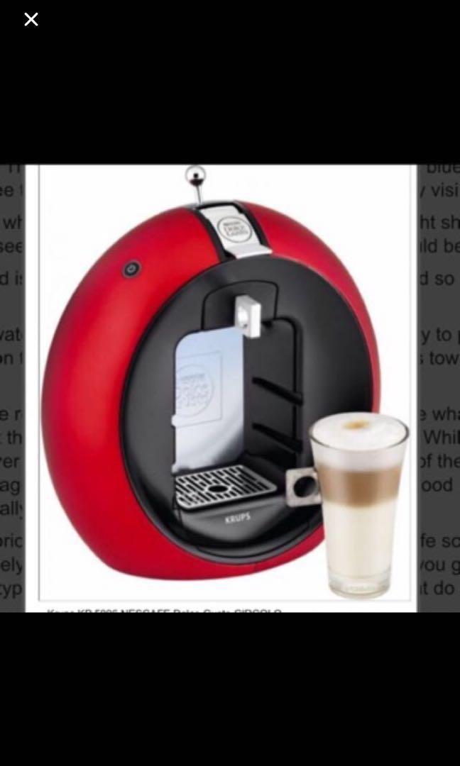 Krups Nescafe Dolce Gusto Circolo Coffee Machine, TV & Home Appliances, Kitchen Appliances
