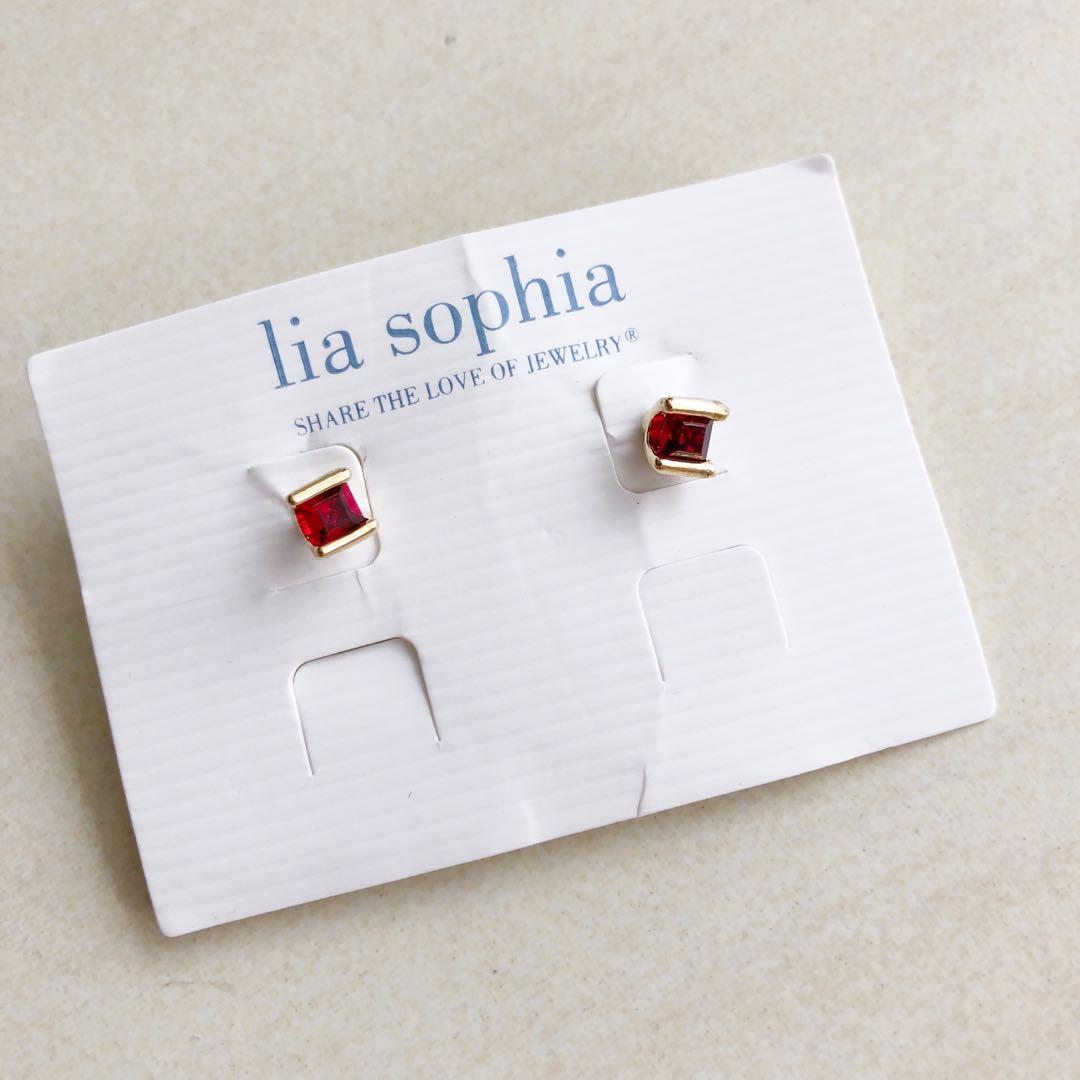Lia Sophia Ruby Red Earring Women s Fashion Jewelry Organisers
