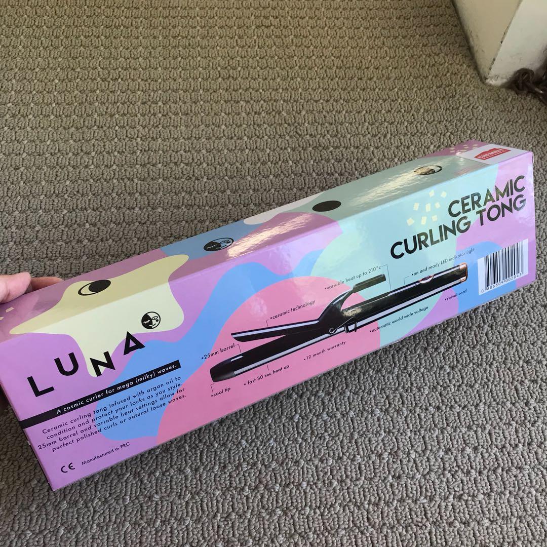 Luna Ceramic Curling Tong Health Beauty Hair Care Styling on Carousell