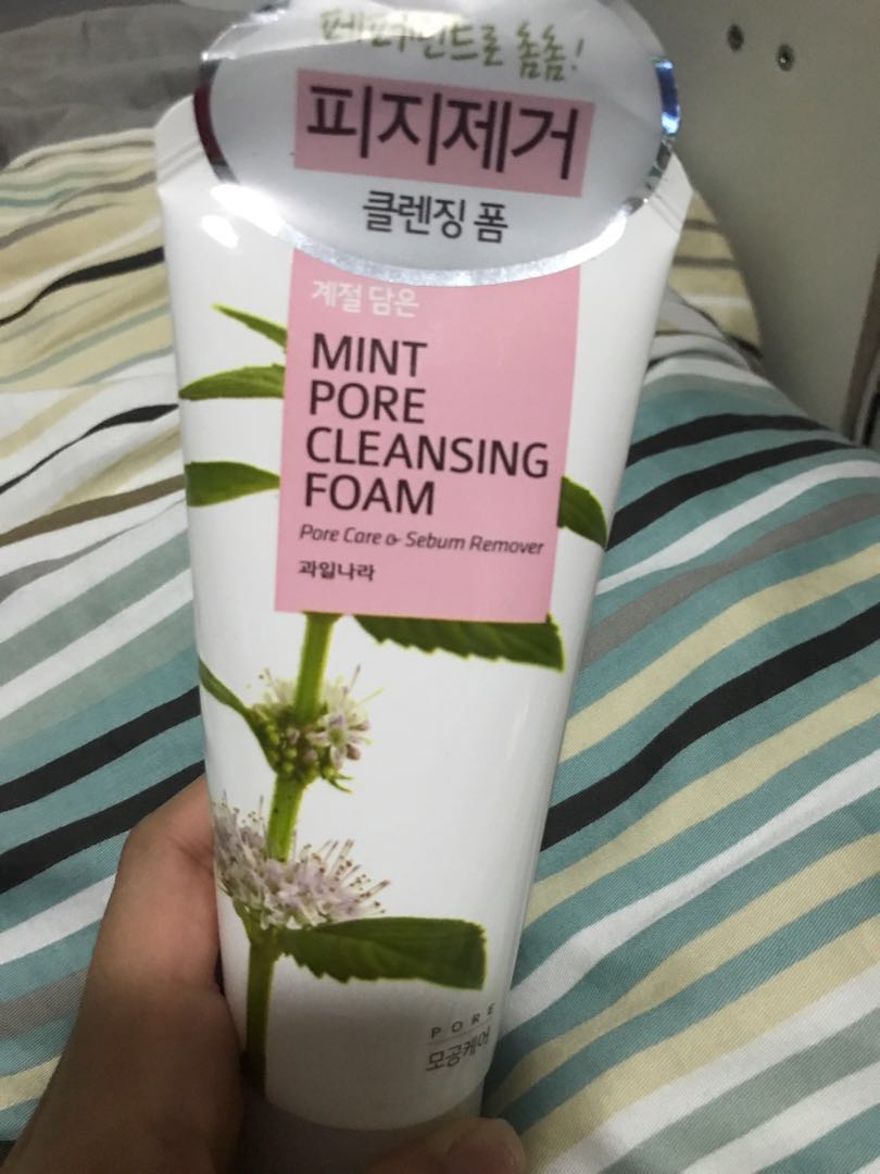 mint pore cleansing foam