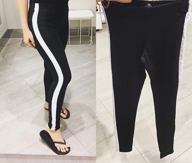 H\u0026M Legging White Stripes Sale, Fesyen 