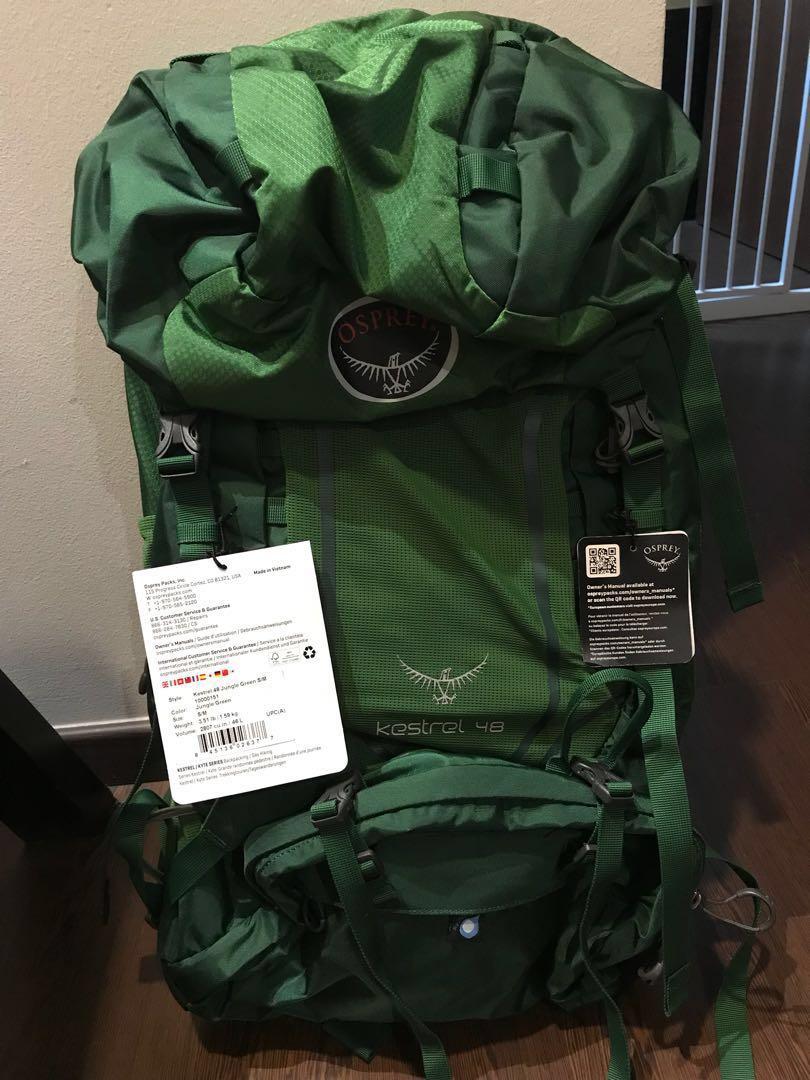osprey kestrel 48 jungle green