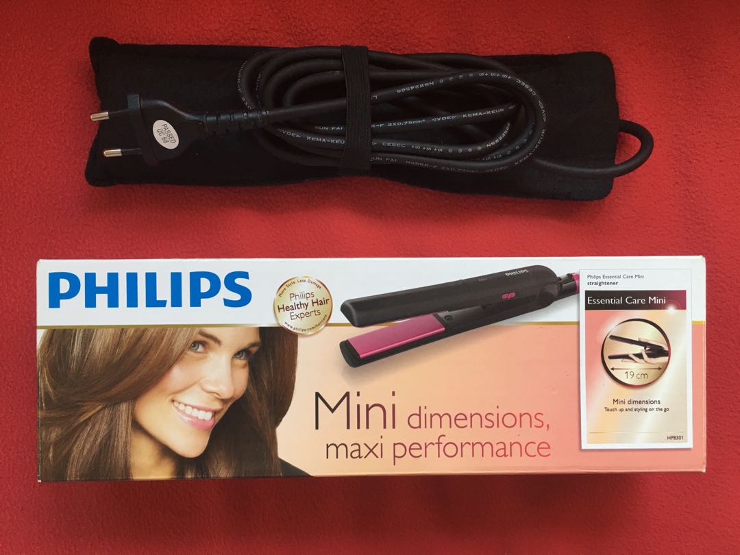 mini hair straightener philips