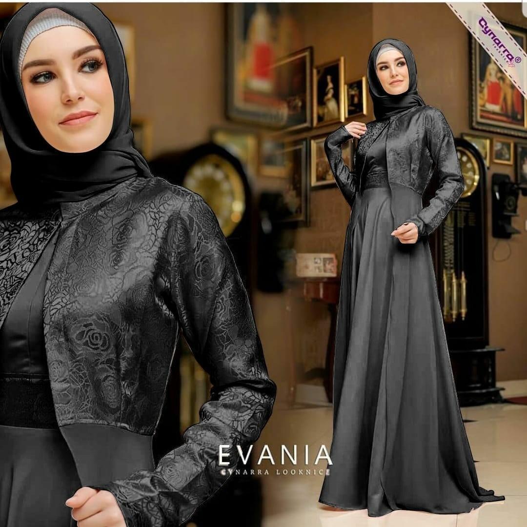 Pre order Evania maxi dress long sleeve Muslimah glitter black blue grey nude