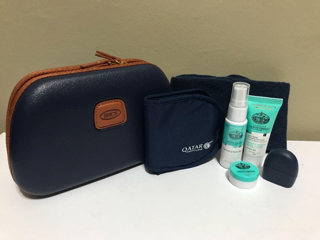 Qatar Airways Business Class BRIC’S Amenity Kit, Hobbies & Toys, Travel