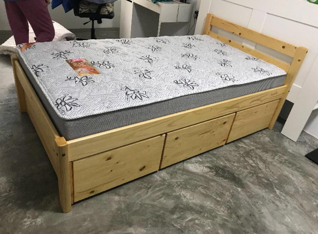 single bed with mattress singapore