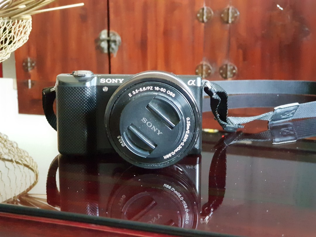 Sony A5000 with kit lens, Photography, Cameras on Carousell