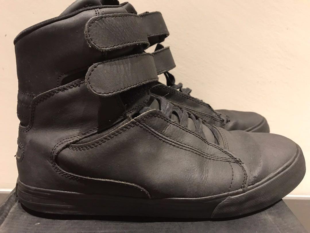 Supra society deals black satin tuf