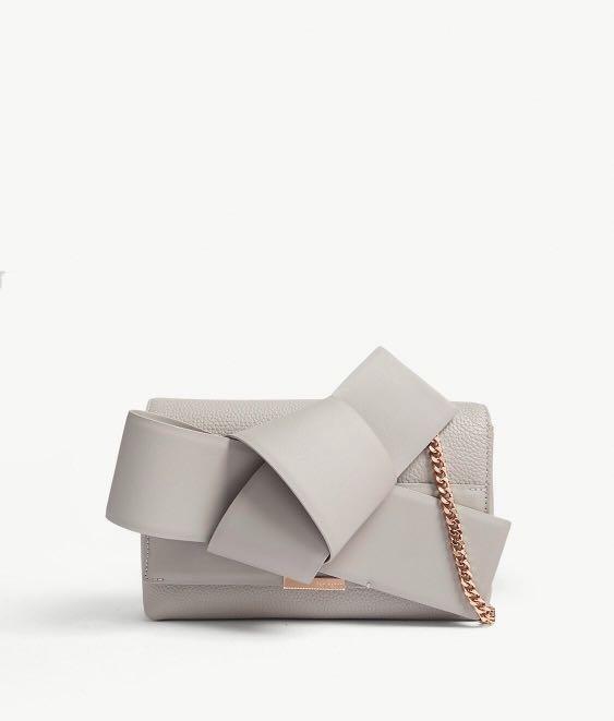 TED BAKER Agentah knot bow leather cross body bag