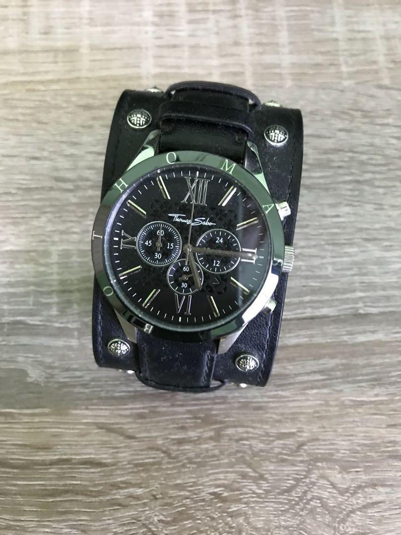 thomas sabo leather watch strap