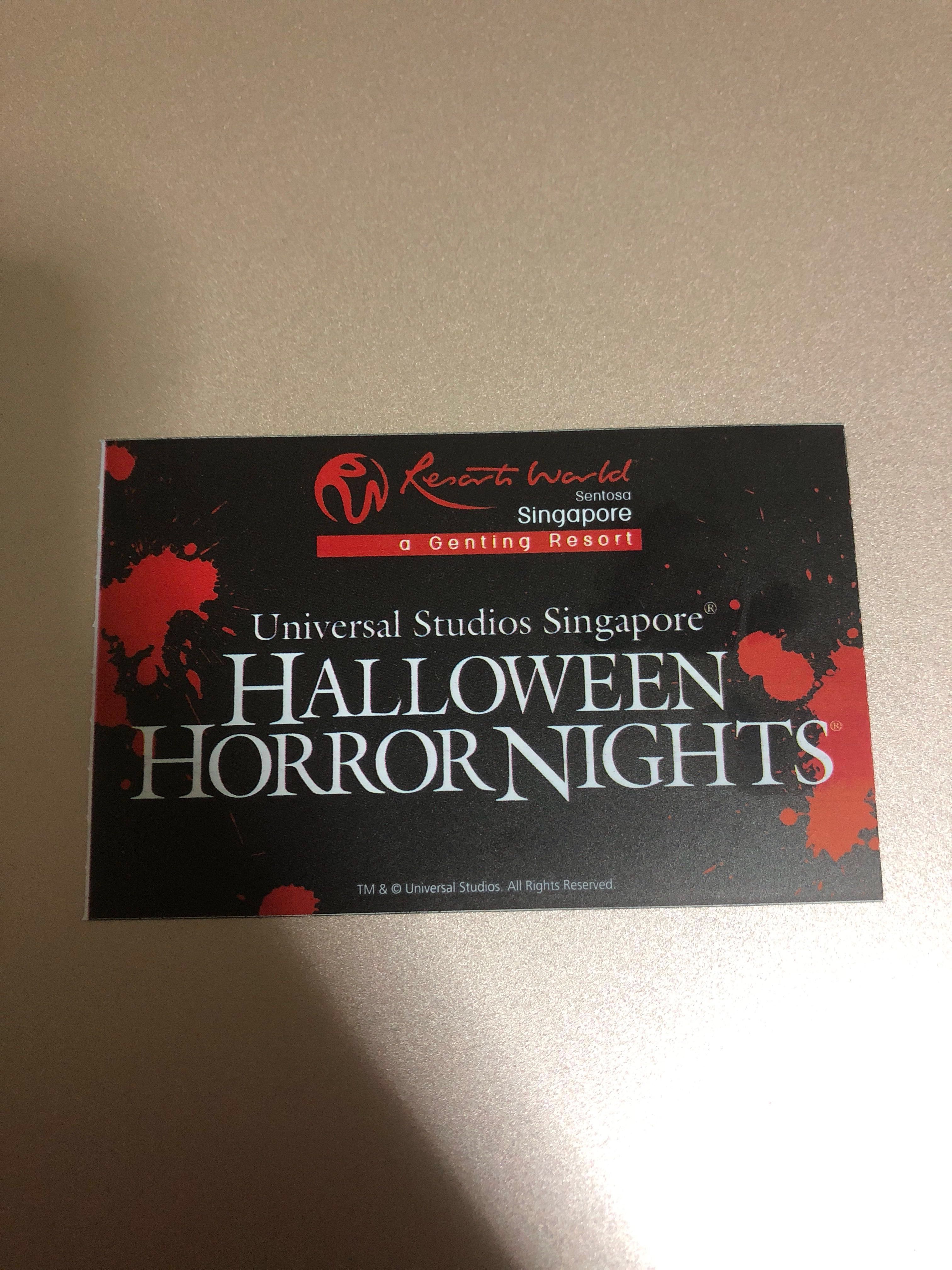USS Halloween Horror Nights Student Frequent Fear Pass, Tickets