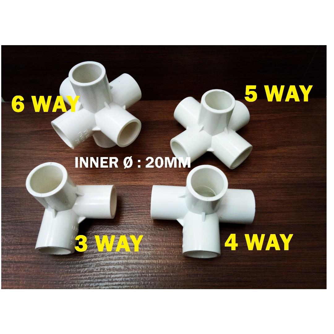 20MM 6 WAY PVC FITTING, Everything Else, Others on Carousell