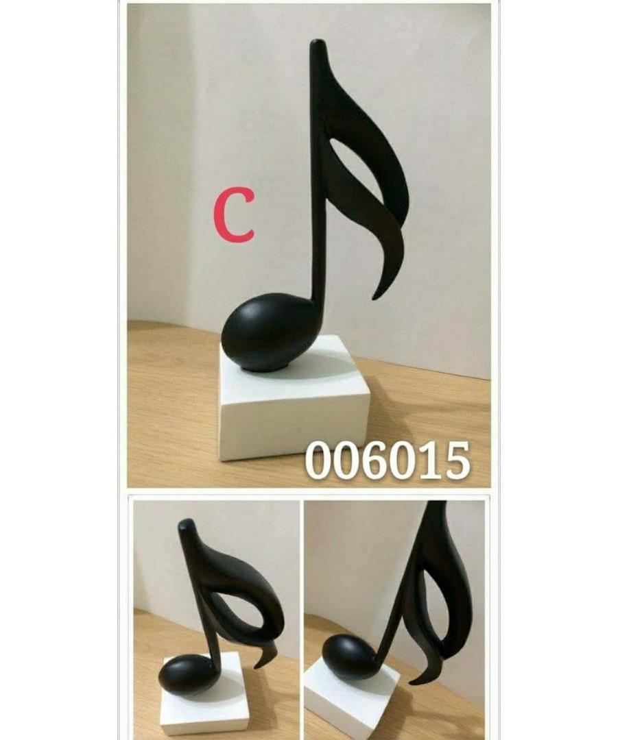 音樂音符符號圖案精美擺設music Decoration Stand C 黑色十六分音符 傢俬 家居 其他 Carousell