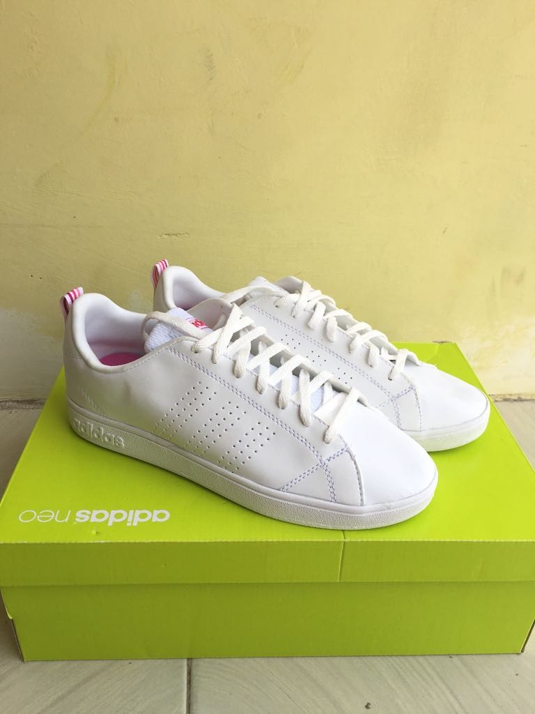 ADIDAS NEO ADVANTAGE WHITE LIST PINK ORIGINAL ADIDAS NEO ADVANTAGE WHITE LIST PINK ORIGINAL