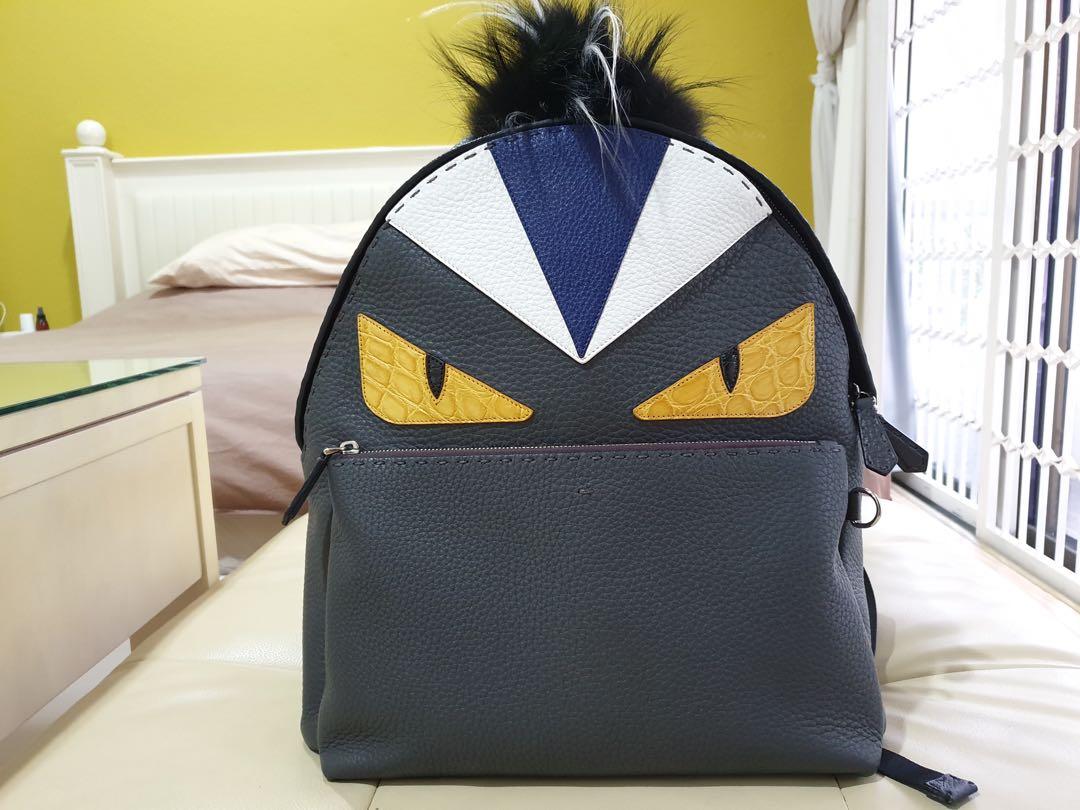 fendi men's monster backpack