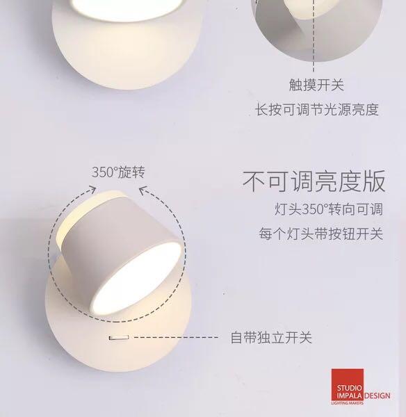 Bedside Light (Category: Lighting) located in Singapore. Submitted by chewybunny (Listing ID 191598754, Image 3). Description: BNIB Lights Can be installed as bedside lights or anywhere else for cosy ambience 1 for $35 2 at $60 2 instocks only Specs: 8 watt Cool lighting only Brightness not adjustable Light can be rotated 360 degree Switch below to turn on and off Pm for more info.