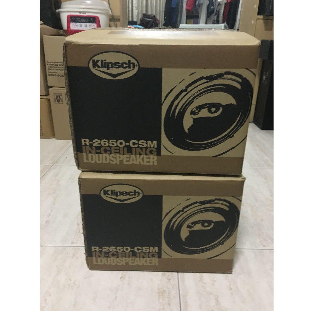 Brand NEW Klipsch R 2650 CSM In Ceiling Speaker Atmos use 2