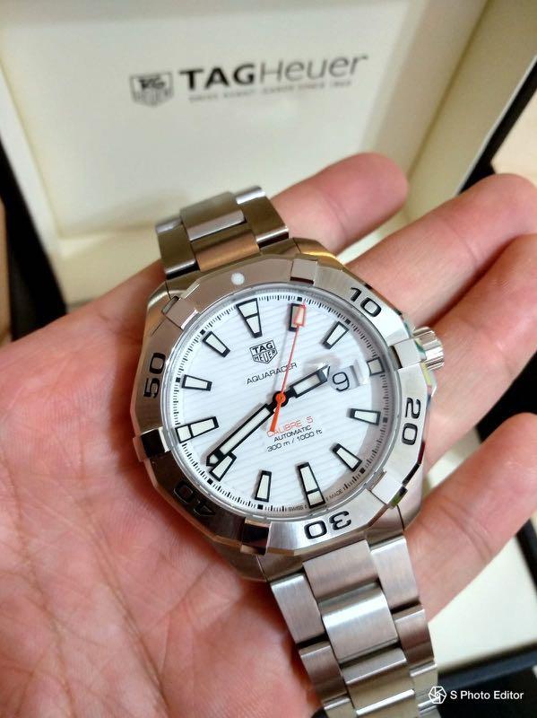 Brand New Tag Heuer Aqua Racer White Dial Looks like Rolex