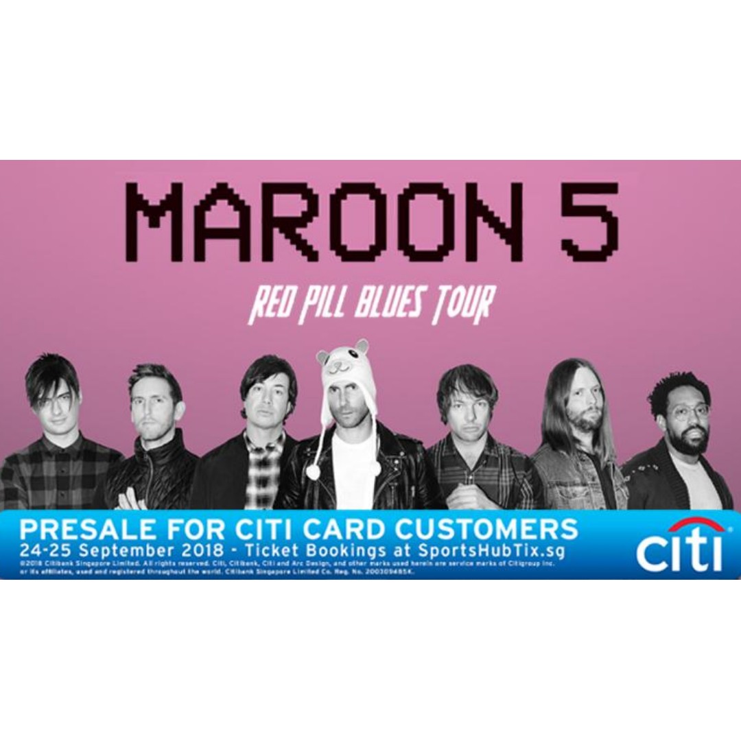 Cat 3 Maroon 5 Singapore Physical Tickets Section 116 Entertainment Events Concerts On Carousell Payphone — maroon 5 feat.