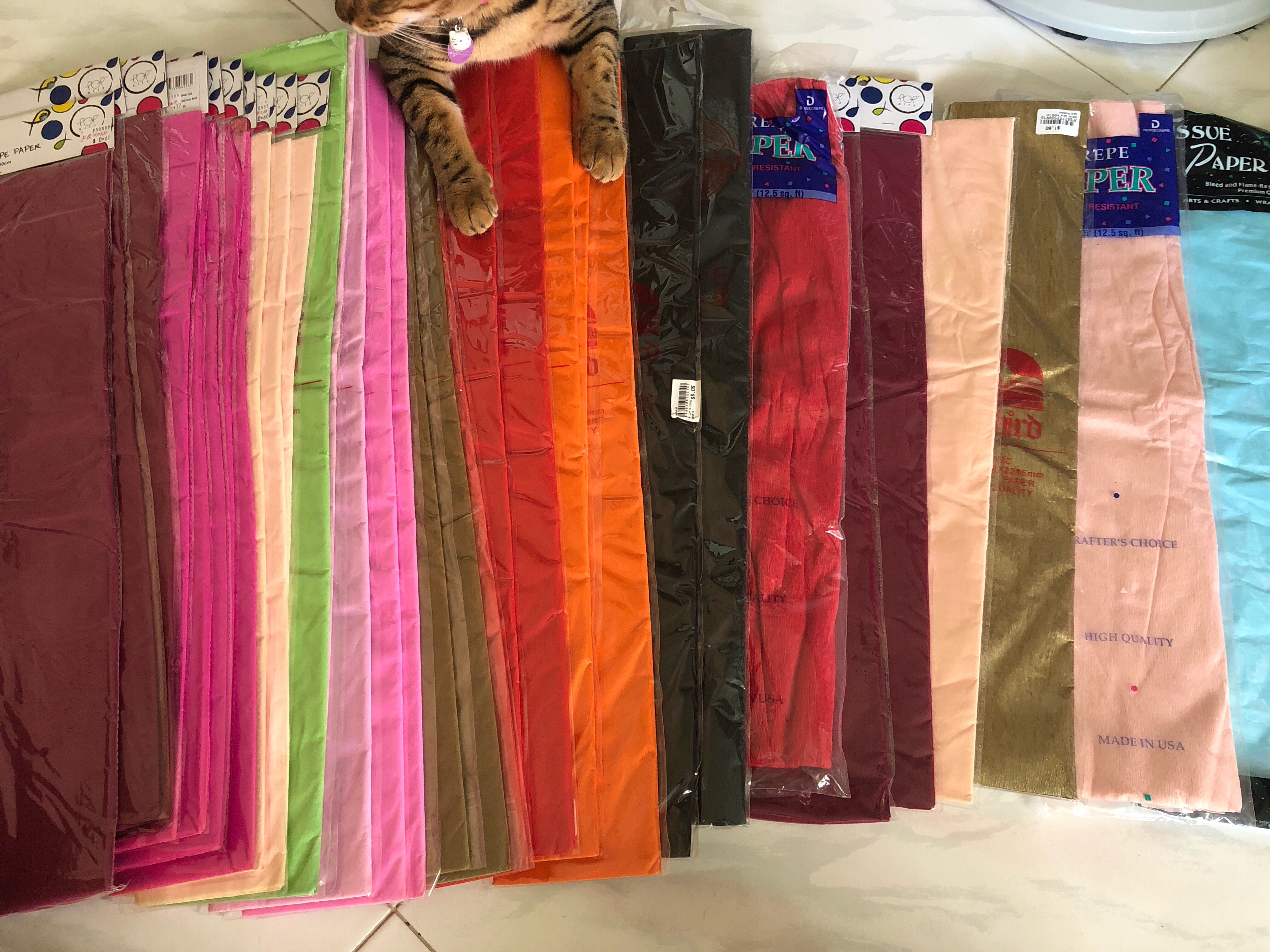 Crepe paper, Hobbies & Toys, Stationery & Craft, Craft Supplies & Tools