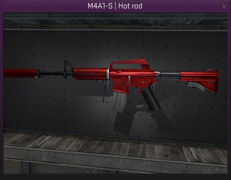 Csgo M4a1 S Hot Rod Factory New Toys Games Video Gaming In Game Products On Carousell - cs go m4a1 s roblox