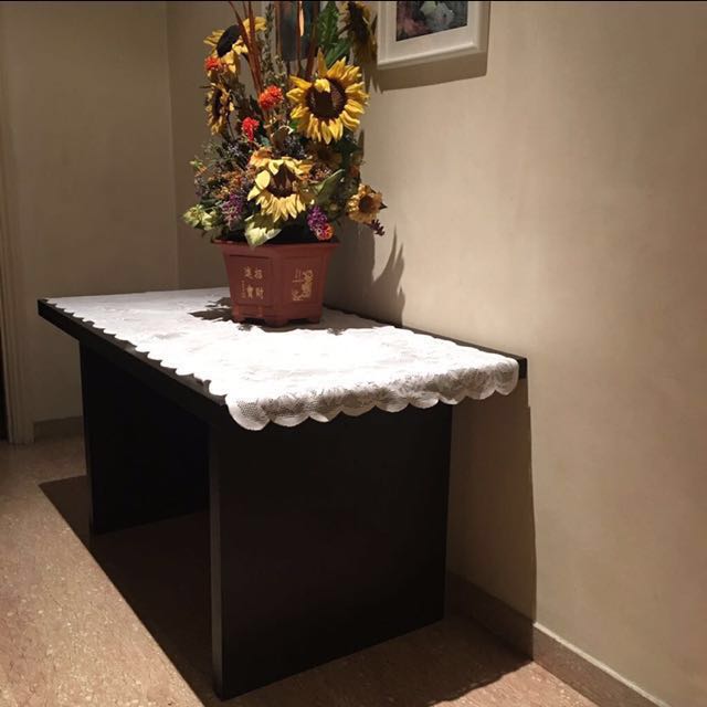 Dark Wood Table, Furniture & Home Living, Furniture, Tables & Sets on