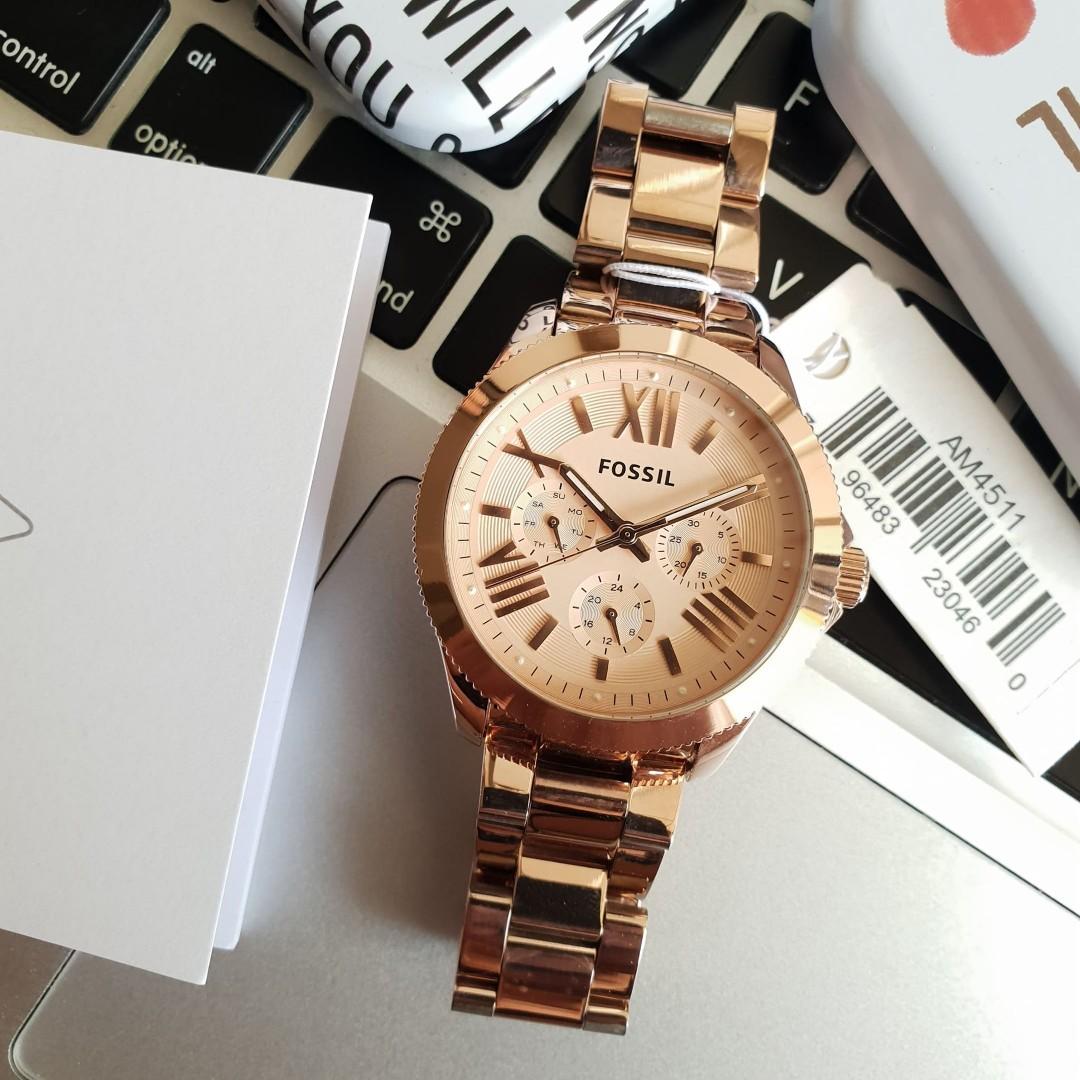 Fossil cecile rose gold cheap