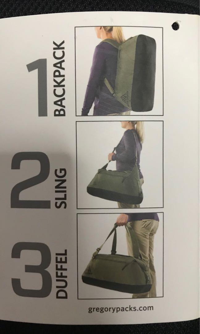 gregory stash duffel 65l