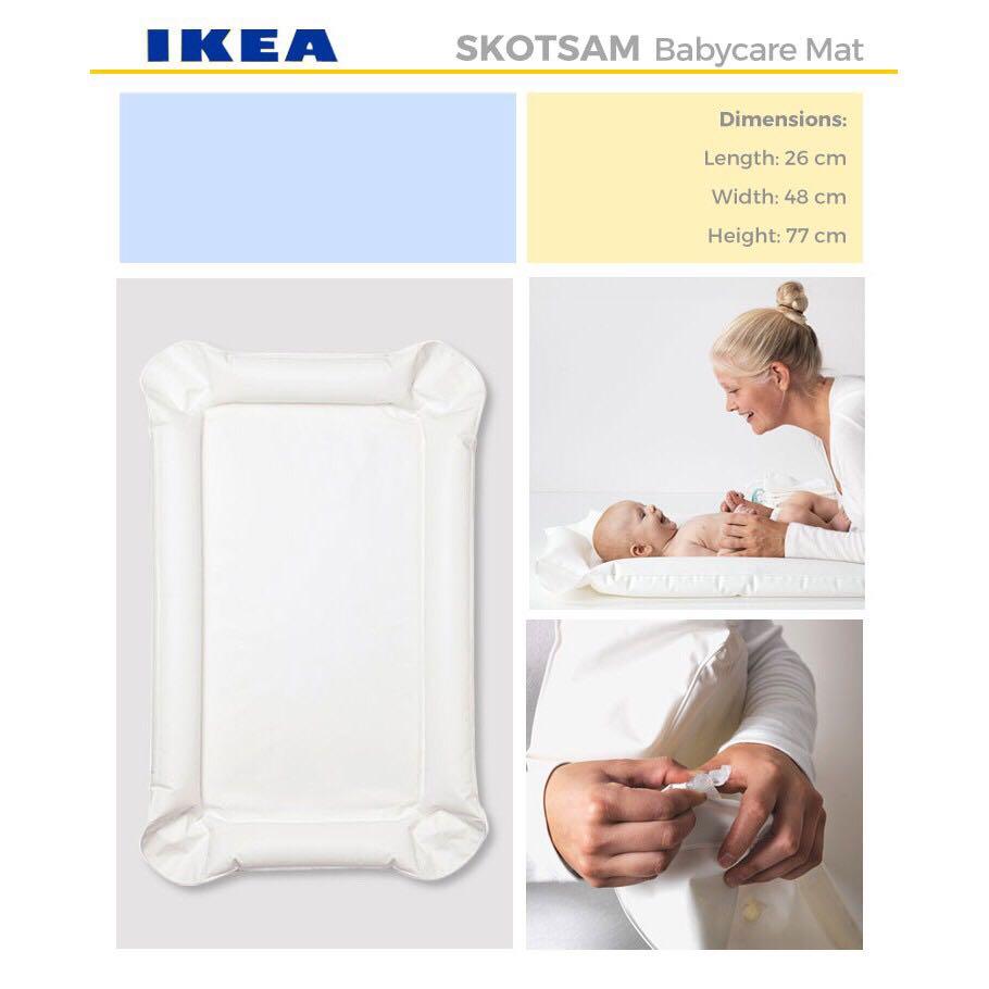 Babycare mat 53x80x2 cm White 2 X IKEA SKOTSAM