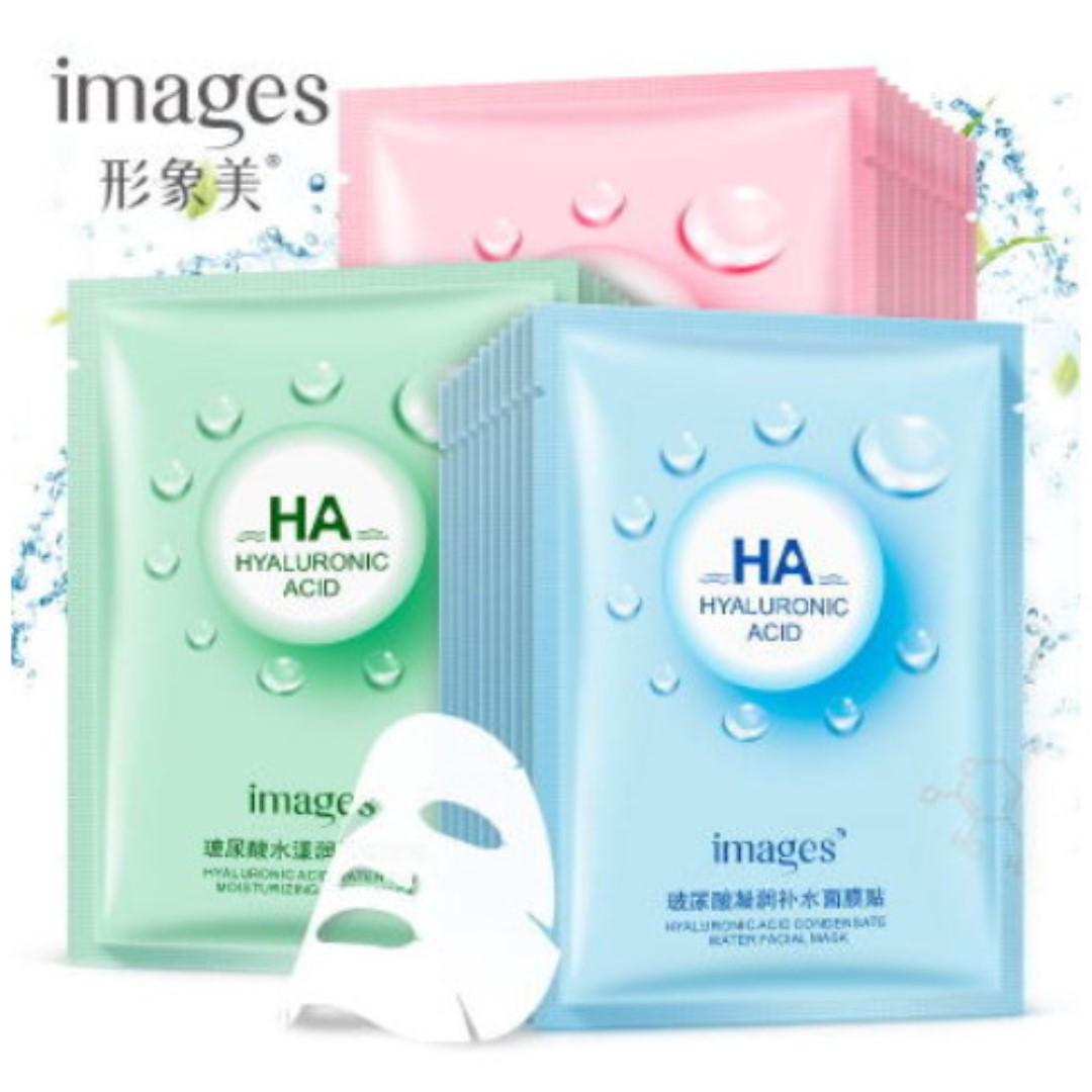Images Ha Hyaluronic Acid Facial Face Mask Bundle Of 3 Health
