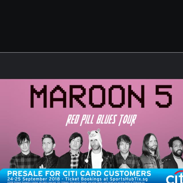 3 X Maroon 5 Concert Ticket (original Price), Tickets & Vouchers, Event