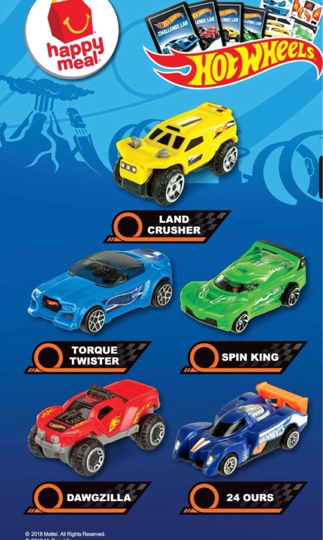 Hot wheels outlet mcdonalds 2018