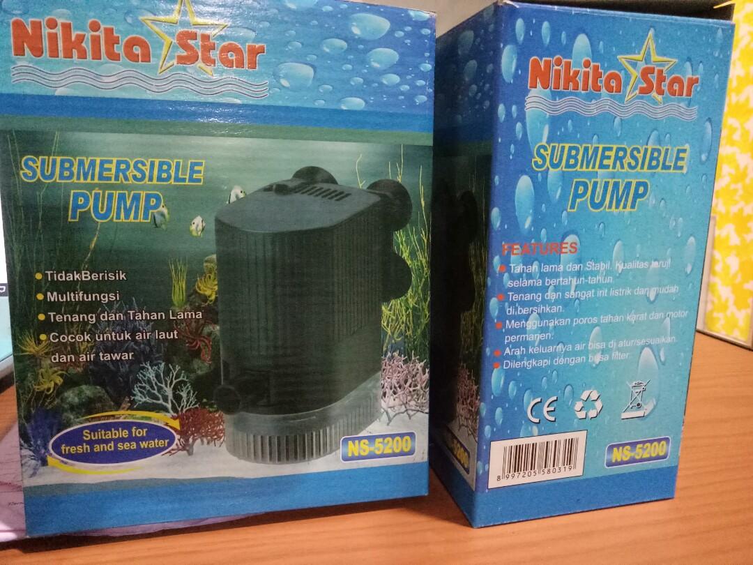 Pompa Air Aquarium Nikita Star Ns 5200 Pet Supplies Accessories