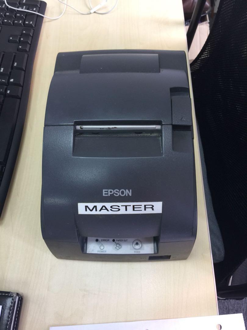 Receipt Printer (Category: Printers, Scanners & Copiers) located in Singapore. Submitted by jmayani26 (Listing ID 191547727, Image 1). Description: Epsom receipt printer Original Price: 550+ Selling: 40 dollars OBO rotating motor needs servicing .