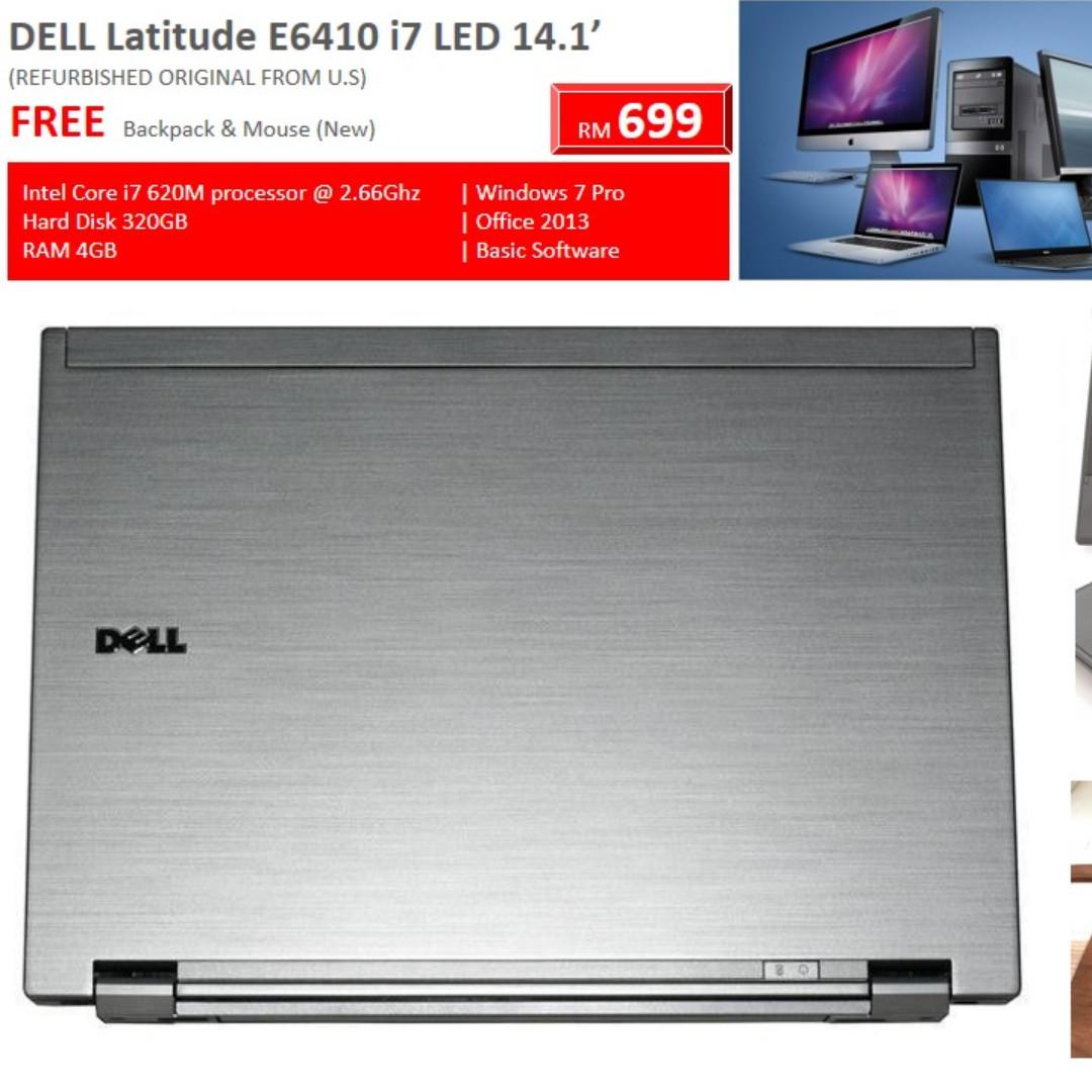 Refurbished Laptop Dell E6410 Intel Core I7 Electronics