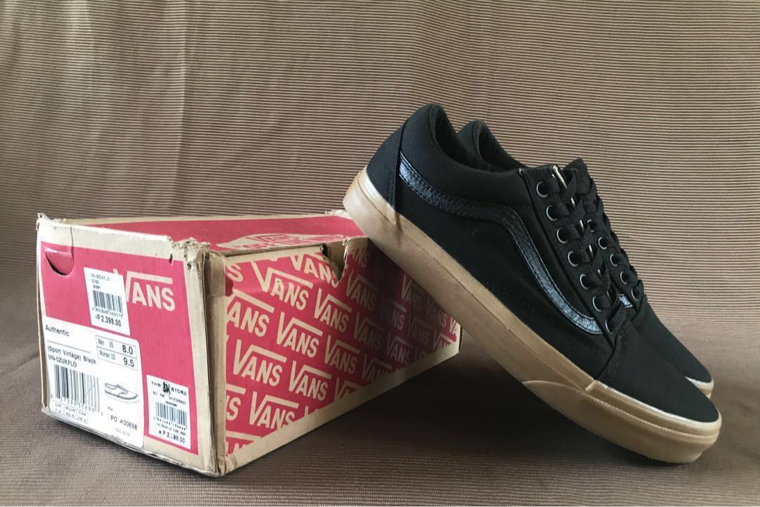 vans old skool canvas gum