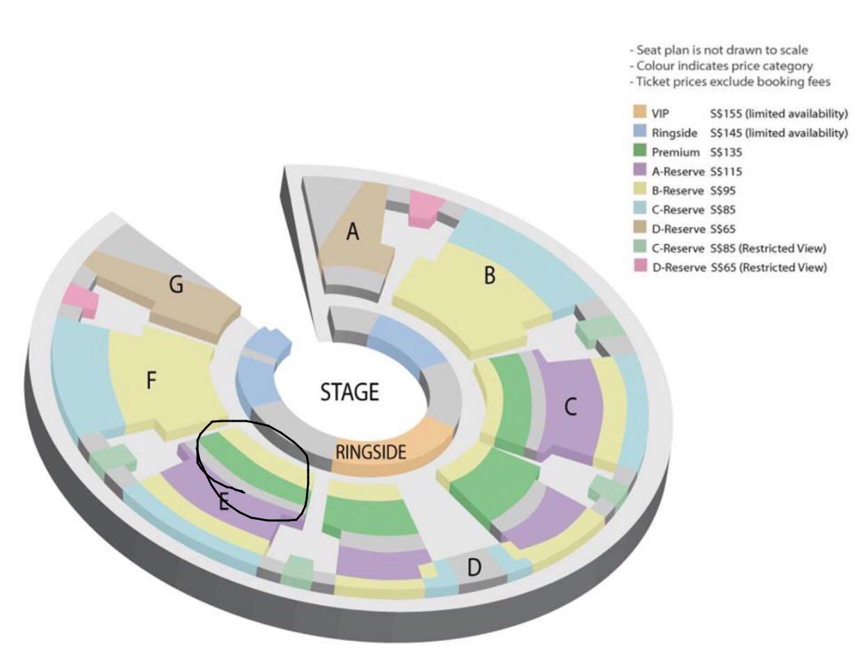 Circus Rio Seating THE GREAT MOSCOW CIRCUS (PREMIUM SEATING), Hobbies & Toys, Memorabilia ...
