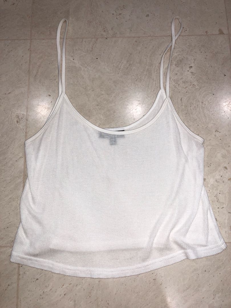 sheer tank top white