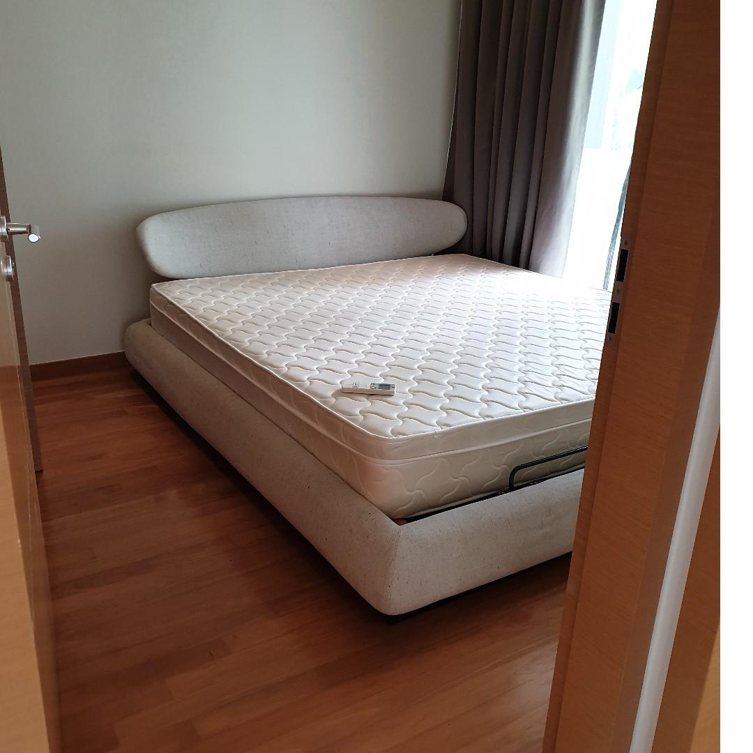 Used King size bed with storage, Furniture & Home Living, Furniture