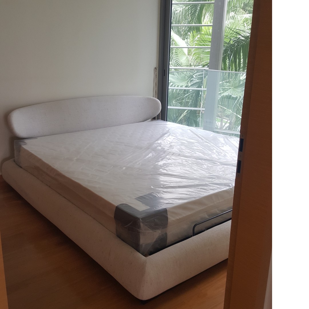 Used King size bed with storage, Furniture & Home Living, Furniture