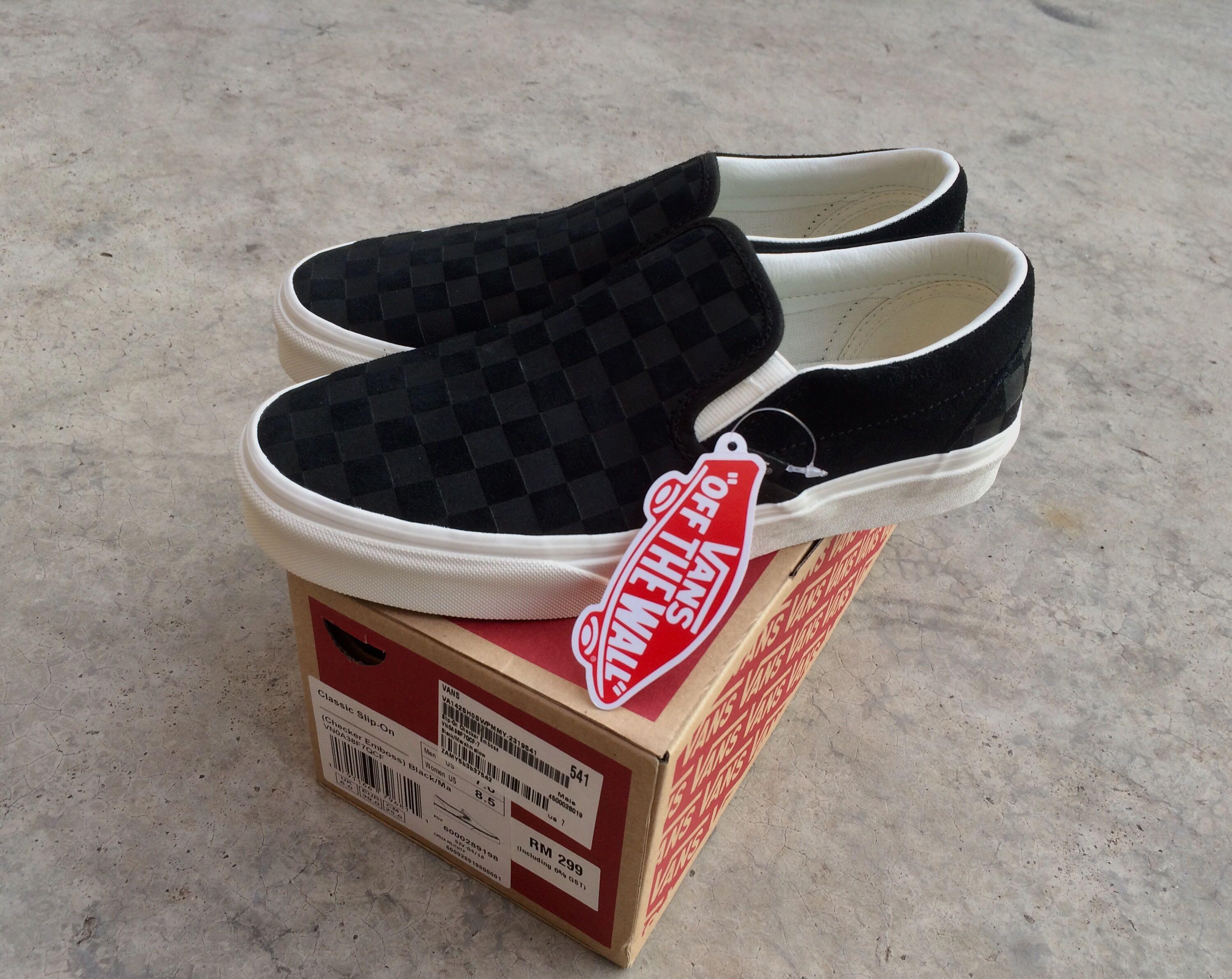 vans checker emboss