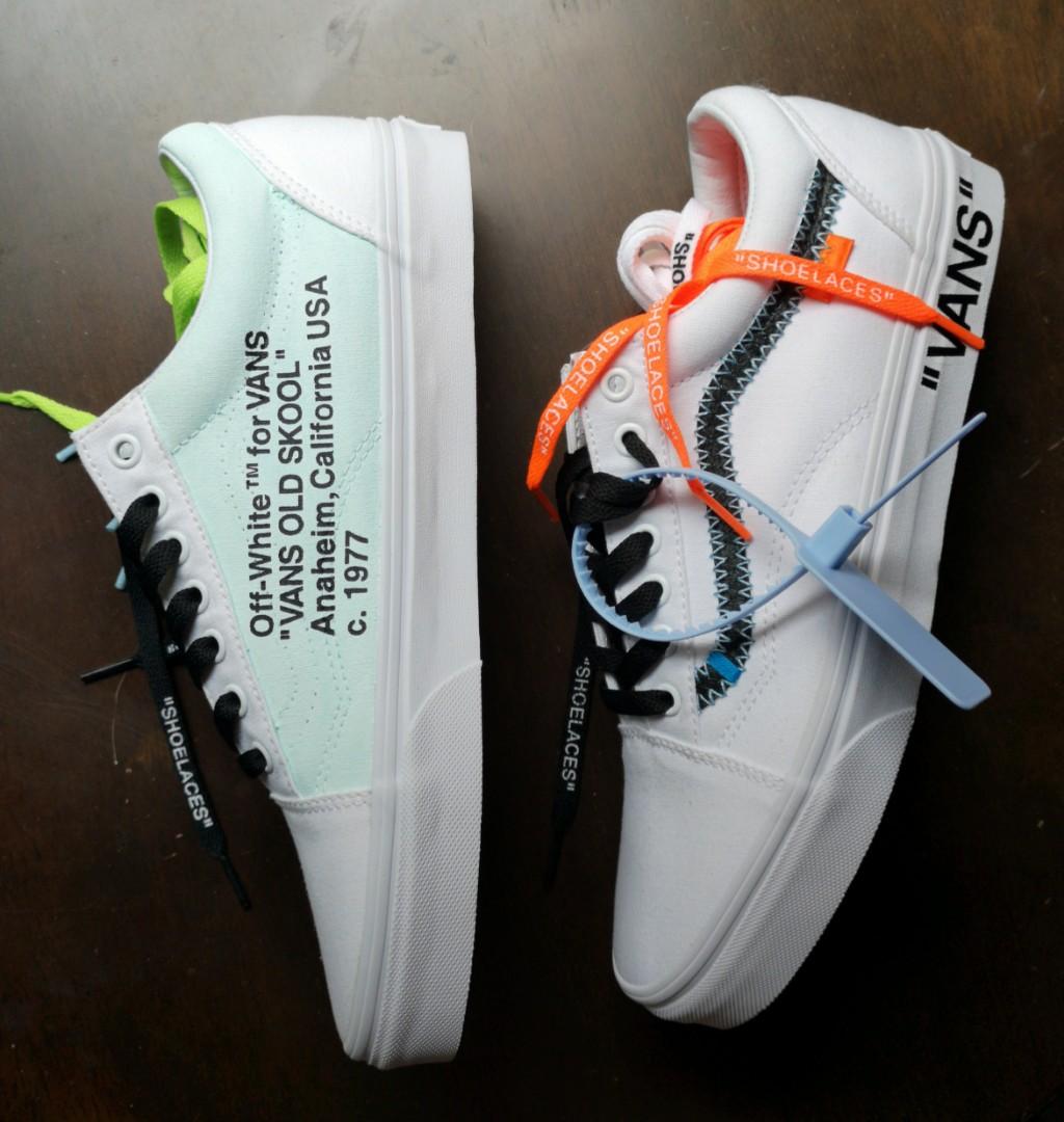 vans with off white laces